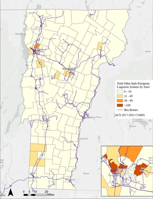 Total Other Indo-European Linguistic Isolates by Tract