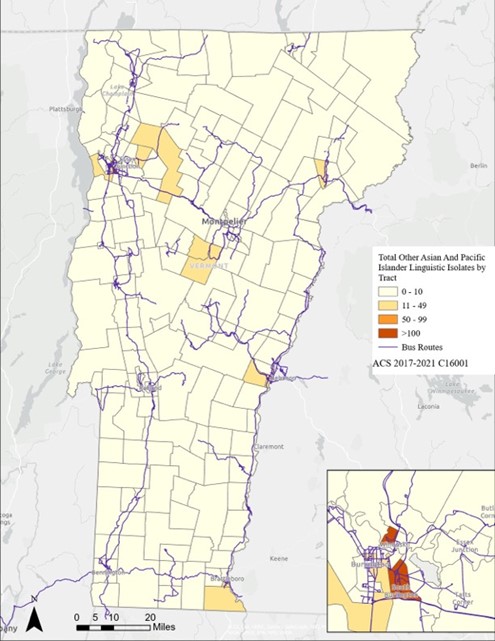 Total Other Asian and Pacific Islander Linguistic Isolates by Tract