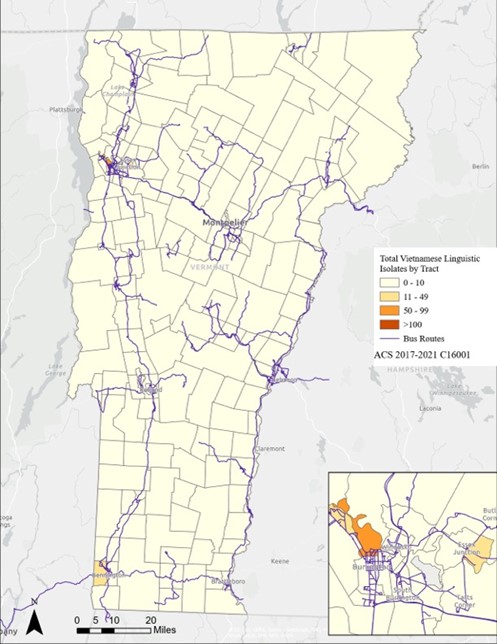 Total Vietnamese Linguistic Isolates by Tract